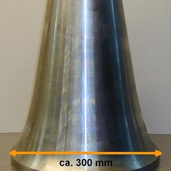 Hochverschleißfeste dicke Nickel-Kobalt-Dispersionsschicht (ca. 2000 µm) zur Verteilung von glühendem Kupfererz